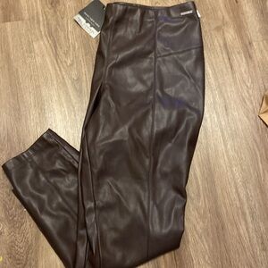 Espresso Soft Faux Leather Pants